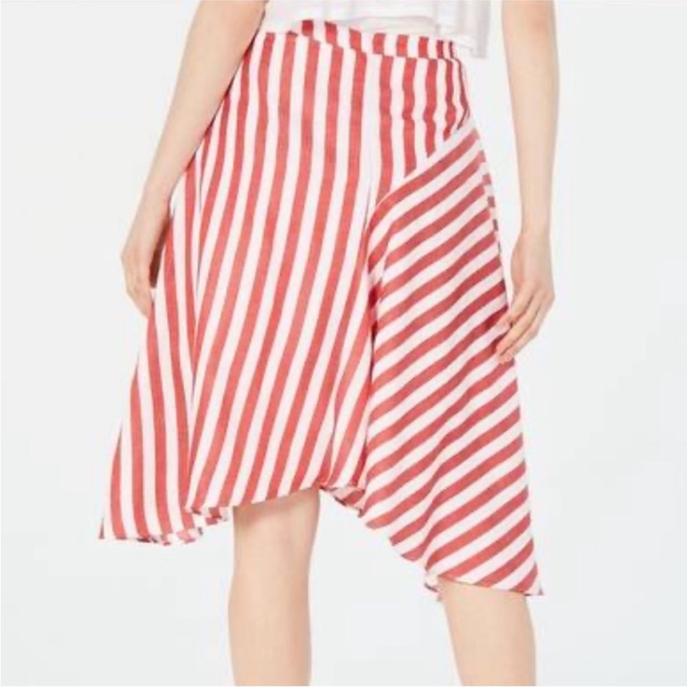Lucy Paris | Maya red and white striped skirt